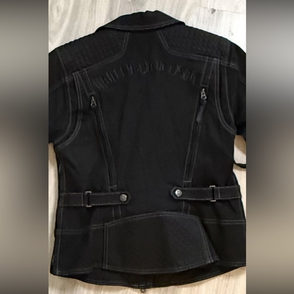 Harley-Davidson Women’s Specter Coated Denim Riding Jacket Coat – Size M - Picture 6 of 9